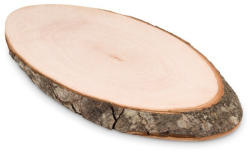 Everestus Tocator oval scoarta de copac 27x13x2 cm, Everestus, TB05, lemn, maro, saculet de calatorie inclus (EVE01-MO8862-40)