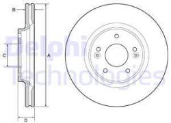 DELPHI Disc frana DELPHI BG4931C (BG4931C) - automobilus