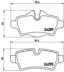 BREMBO set placute frana, frana disc BREMBO PRIME LINE P 06 052 (P 06 052)