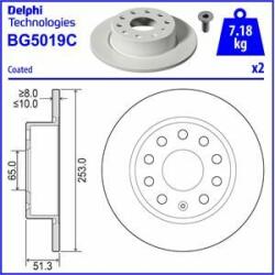 DELPHI Disc frana DELPHI BG5019C (BG5019C)