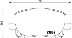 BREMBO set placute frana, frana disc BREMBO PRIME LINE P 83 061 (P 83 061)