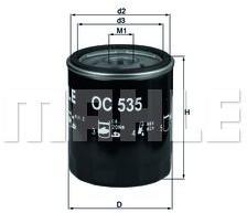MAHLE Filtru ulei MAHLE OC 535 (OC 535) - automobilus