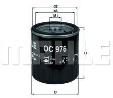MAHLE Filtru ulei MAHLE OC 976 (OC 976) - automobilus