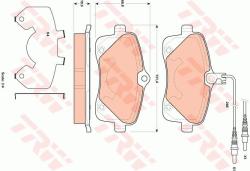 TRW set placute frana, frana disc TRW GDB1895 (GDB1895)