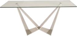 Settimo Consola moderna cu blat din sticla Whitney 150 x 50 cm (EV061)