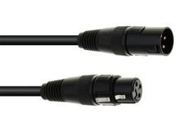 Eurolite - DMX cable XLR 3pin 3m bk - dj-sound-light