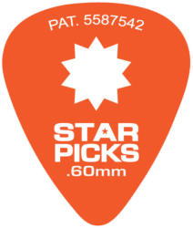 EVERLY - Star picks gitár pengető 0.60 mm narancs - dj-sound-light