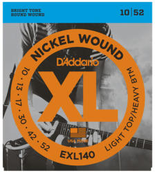 D'ADDARIO - EXL140 Nickel Wound Light Top/Heavy BTM 10 - 52 Elektromos gitárhúr - dj-sound-light