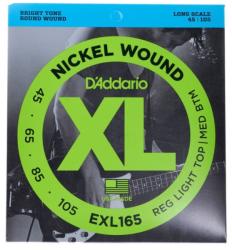 D'ADDARIO - EXL165 Nickel Wound Reg Light Top/Med Btm 45-105 elektromos basszusgitár húr - dj-sound-light