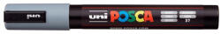 uni Dekormarker, 1, 8-2, 5 mm, UNI "Posca PC-5M", szürke (PC-5M GREY)