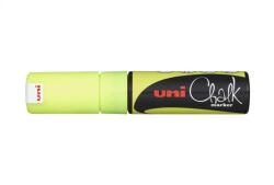 uni Krétamarker, 8 mm, UNI "PWE-8K", fluor sárga (PWE-8K F.YELLOW) - nyomtassingyen