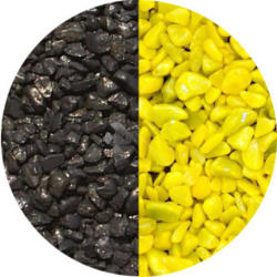  Sárga-fekete mix akvárium aljzatkavics (0.5-1 mm) 750 g