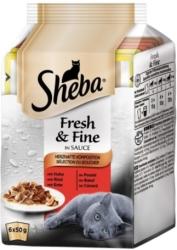 Sheba Fresh & Fine Mini húsos válogatás macskáknak (6 x 50 g) 300 g