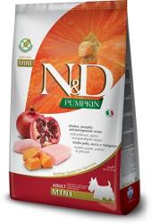 N&D Grain Free Adult Mini sütőtök, csirkehús & gránátalma (2 x 7 kg) 14 kg