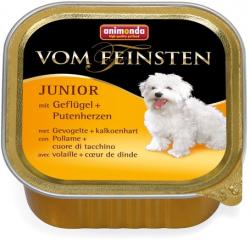 Animonda Vom Feinsten Junior - Szárnyashúsos és pulykaszíves kutyaeledel (11 x 150 g) 1.65 kg