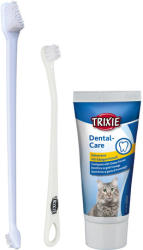 TRIXIE fogkrém szett macskáknak (1 tubus fogpaszta és 2 db fogkefe)