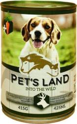 Pet's Land Dog konzerv vadhússal és répával (24 x 415 g) 9.96 kg