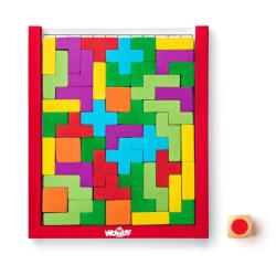 WOODY Jocul Puzzle cu zaruri lemnoase (OLP102191918)