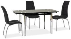 Wipmeble GD 019 asztal 70x100 fekete - mindigbutor