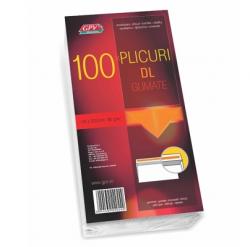 GPV Plic DL gumat offset 110 x 220 mm, 80 g/mp 100 buc/set GPV 132044 (132044)