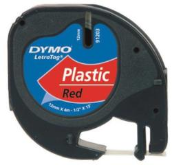 DYMO Feliratozógép szalag, 12 mm x 4 m, DYMO Letratag, piros (GD59424) (S0721630)