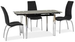 Wipmeble GD 019 asztal 70x100 fekete - sprintbutor