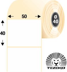 Tezeko 50 mm * 40 mm, öntapadós termál etikett címke (1200 címke/tekercs) (T0500004000-001)