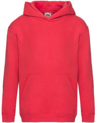 Fruit of the Loom Gyerek Pulóver Kapucnis Hosszú ujjú Fruit of the Loom Premium Hooded Sweat Kids - 140 (9-11), Piros