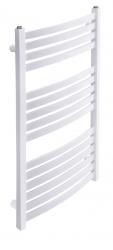 Radeco ENZO íves törölközőszárítós csőradiátor AK4-500/EL, 530x1060 mm MATT FEHÉR