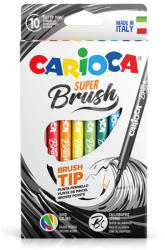 CARIOCA Carioci tip pensula CARIOCA Super Brush, 10 culori/set