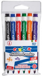 CARIOCA Marker whiteboard CARIOCA Clip, 6 buc/set