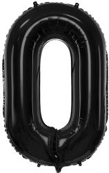 PartyDeco S. r. o 0. szám, fólia lufi, 86 cm, fekete
