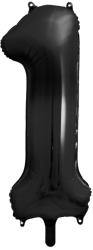 PartyDeco S. r. o 1. szám, fólia lufi, 86 cm, fekete