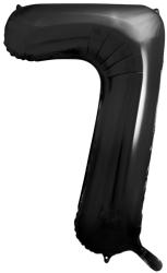 PartyDeco S. r. o 7. szám, fólia lufi, 86 cm, fekete