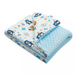 NEW BABY Gyermek pléd Minky New Baby Maci kék 80x102 cm - pindurka - 8 690 Ft
