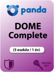 Panda Dome Complete (5 eszköz / 1 év) (Elektronikus licenc) (C01YPDC0E05)