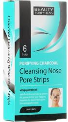 Beauty Formulas Benzi de Curățare profundă a porilor de pe Nas - Beauty Formulas Purifying Charcoal Deep Cleansing Nose Pore 6 buc Masca de fata