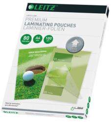 LEITZ Meleglamináló fólia, 80 mikron, A4, fényes, UDT technológiával, LEITZ iLam (E74780000) (74780000)