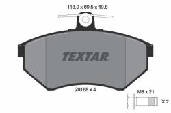 TEXTAR set placute frana, frana disc TEXTAR Q+ 2016804 (2016804)