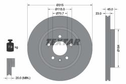 TEXTAR Disc frana TEXTAR PRO 92239803 (92239803)