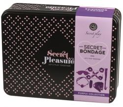 Secretplay 100% Fetish Secret Play bondage szett 8 részes - lila/ fekete
