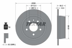 TEXTAR Disc frana TEXTAR PRO 92074503 (92074503)