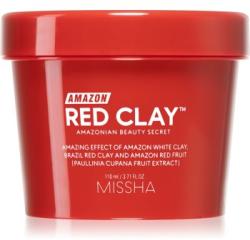 Missha Amazon Red Clay pórusösszehúzó tisztító arcmaszk a túlzott faggyú termelődés ellen agyaggal 110 ml
