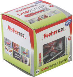 Fischer Duopower 50db 8x40 dübel csavarral (535460)