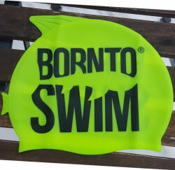 B2S Gyermek úszósapka BornToSwim Guppy Junior Swim Cap Zöld