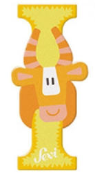  Sevi Fa betű állatos - I sárga - babyshopkaposvar