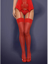 Obsessive S800 szexi sötét piros üvegszálas harisnya S/M