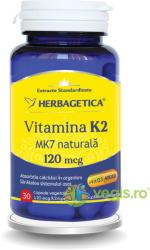 Herbagetica Vitamina K2 MK7 Naturala 120mcg 30Cps