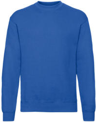 Fruit of the Loom Uniszex Pulóver Hosszú ujjú Fruit of the Loom Classic Set In Sweat - XL, Királykék