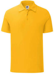 Fruit of the Loom Uniszex rövid ujjú galléros póló Fruit of the Loom Iconic Polo -2XL, Napraforgó sárga